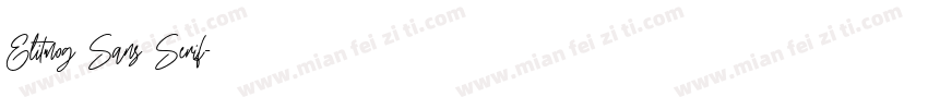 Elitmog Sans Serif字体转换